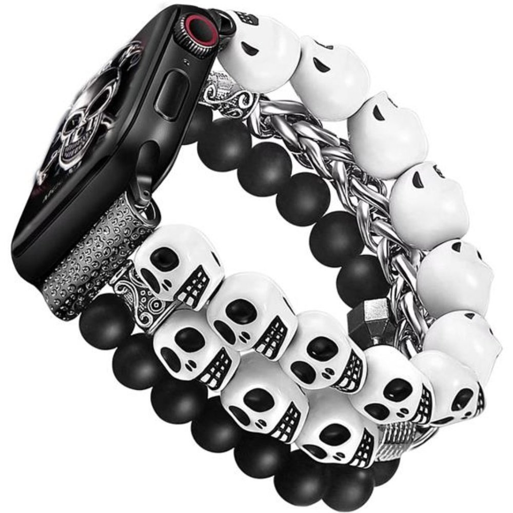 NEW Beaded Skull Apple Watch Band